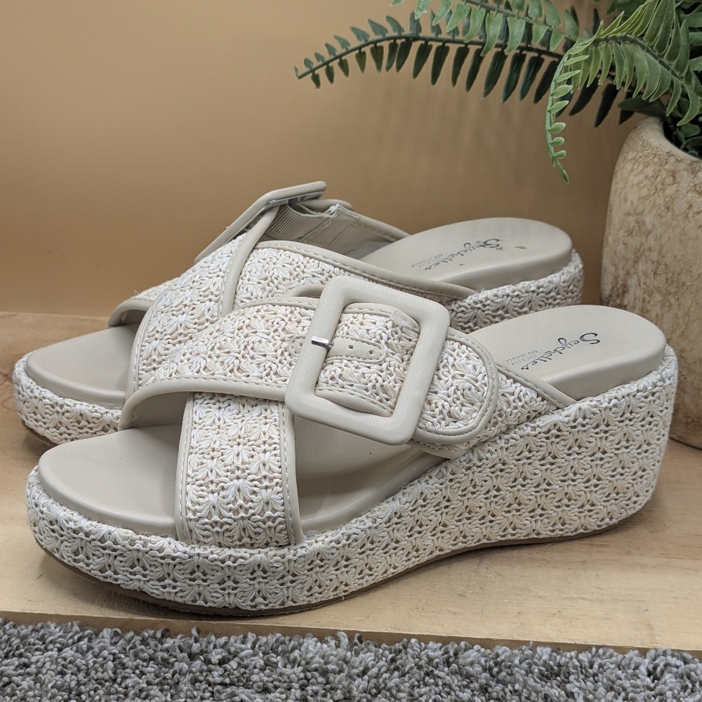 Seychelles Buckle M Women's Size 8.5 Espadrille Summer Spring Shoes